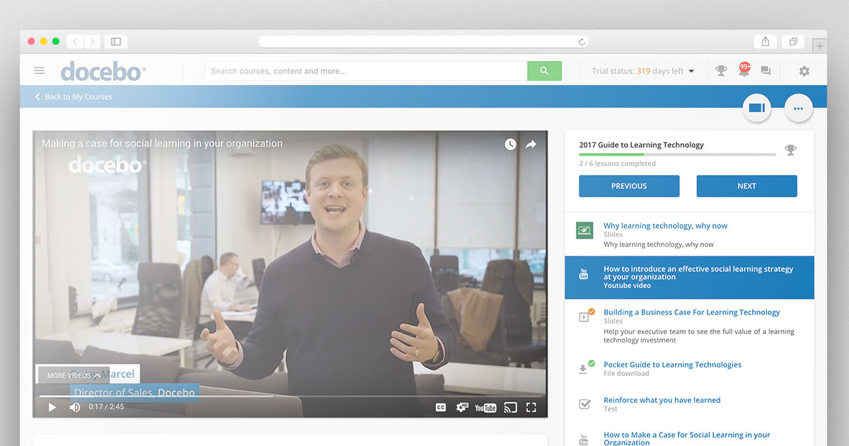 Improve Your Learner Experience with the Docebo LMS Course Player